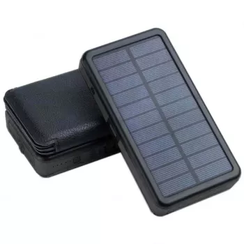 Draagbare powerbank PowerNeed ES20000B 20000mAh — 2x USB 5V/2A, 9W, waterbestendig, zwart, 370 g