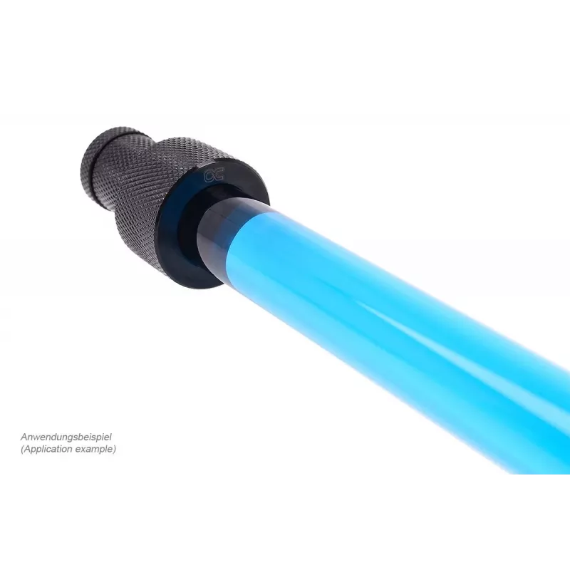 Alphacool ROH1020312 HardTube 16/11 mm borosilicaatglazen buis, hoek van 90°, 20/40 cm, helder