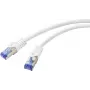 Renkforce RF-6830456 RJ45-netwerkkabel, patchkabel CAT 6a S/FTP 5,00 m wit 1 stuk (RF-6830456)