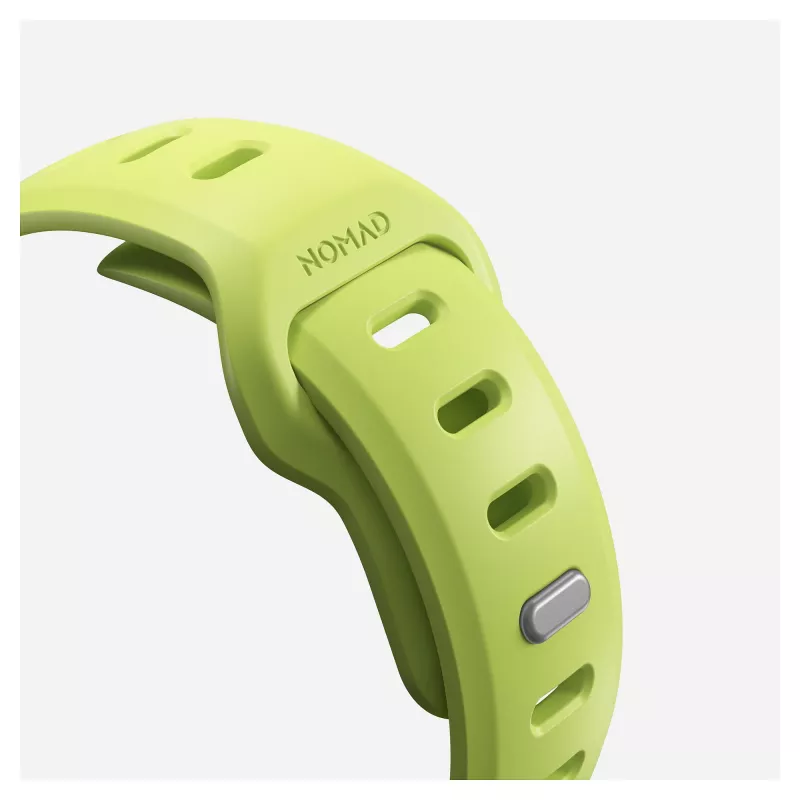 Band Nomad Tempo Band lichtgroen rubber, 18 mm breed, pols 135–175 mm