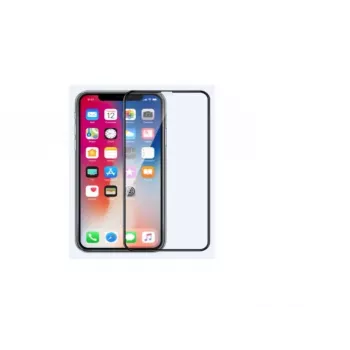Gehard glas schermbescherming COMMA voor iPhone 11 Pro Max — anti-vingerafdruk, zwart