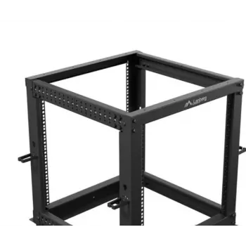 Rack-behuizing LANBERG Open Rack OR01-6112-B 12U 600x600 verstelbaar zwart