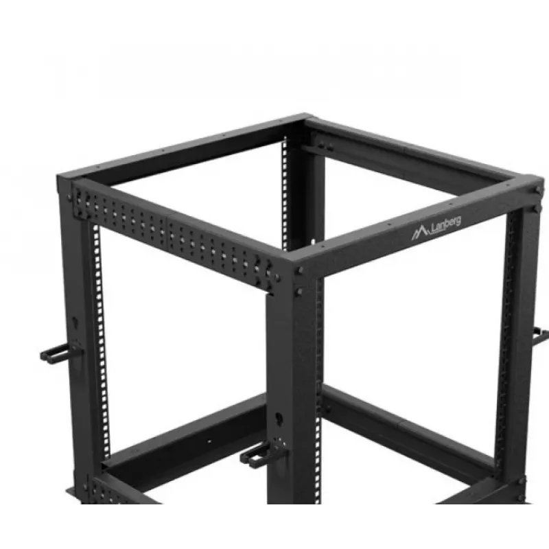 Rack-behuizing LANBERG Open Rack OR01-6112-B 12U 600x600 verstelbaar zwart