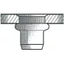 Blindklinkmoer GESIPA St M8x11x20 voor plaat 3,0–6,0 mm, verpakking van 100 stuks