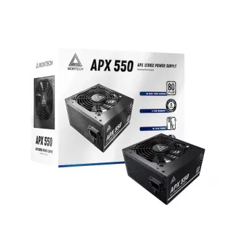 Montech APX550 voeding 550 W 20+4 pin ATX ATX zwart