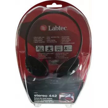 Labtec Stereo 442 - headset - achter de nek gedragen - bedraad