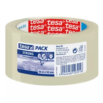 Plakband TESA Clear Strong 66 m polypropyleen