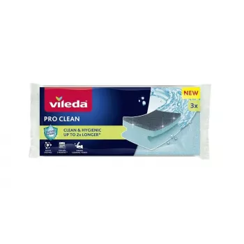 Vileda Pro Clean Enzymes profiel schuurspons 3 st.