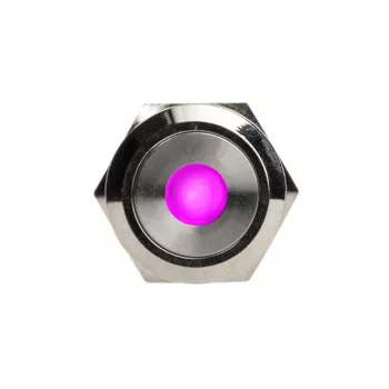 DimasTech vandalismebestendige drukknop 19 mm Silverline Dot RGB PD210