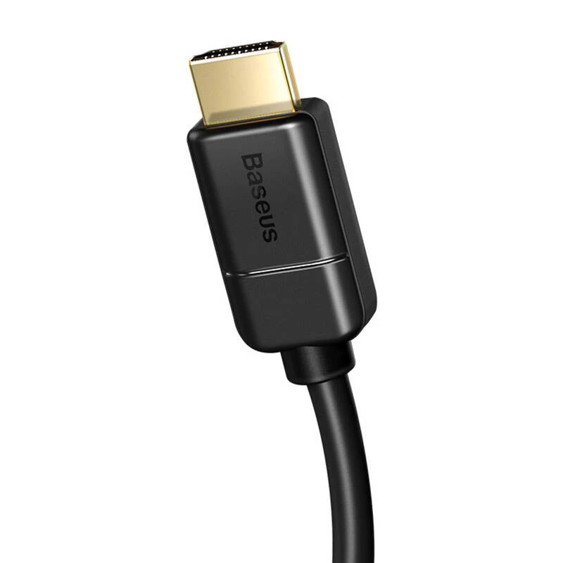 Baseus 2x HDMI 2.0 4K 60Hz kabel, 3D, HDR, 18 Gbit/s, 5 m (zwart)