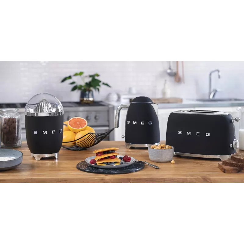 Toaster Smeg 50's Style TSF01BLMEU 2 sneetjes zwart roestvrijstaal