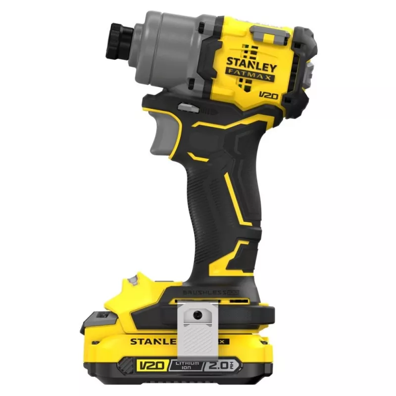 Stanley SFMCF830D2K-QW borstelloze slagschroevendraaier, 2×2,0 Ah, 3200 tpm, zwart/geel