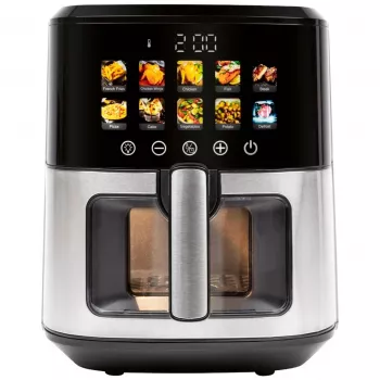 Heteluchtfriteuse ProfiCook PC-FR 1286 H — 6,5 l, 1700 W, rvs front, zwart