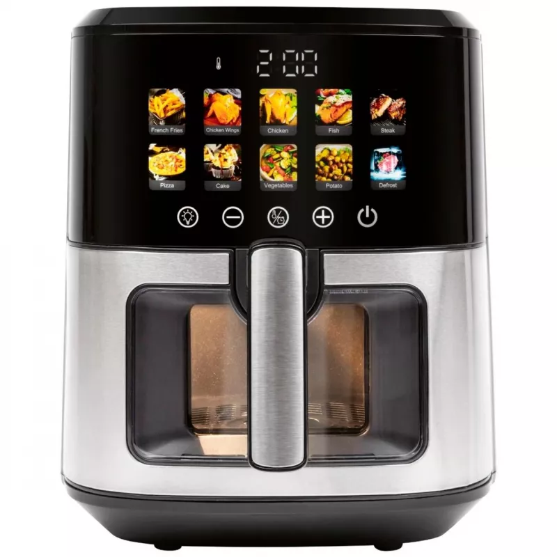 Heteluchtfriteuse ProfiCook PC-FR 1286 H — 6,5 l, 1700 W, rvs front, zwart