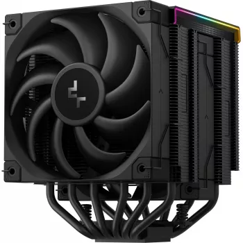 CPU-koeler DeepCool AK620 Digital PRO — 120-mm-ventilator, 1750 tpm, 25 dB, 12 V, geschikt voor LGA1700/AM5, zwart