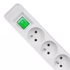Qoltec 50290 stroomverdeler 1,8 m 5 stopcontacten binnen wit