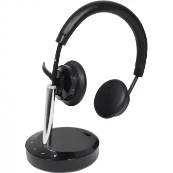 Draadloze headset Plusonic W320 Dual DECT stereo — draadloze DECT-stereoheadset, dual-basis-ondersteuning