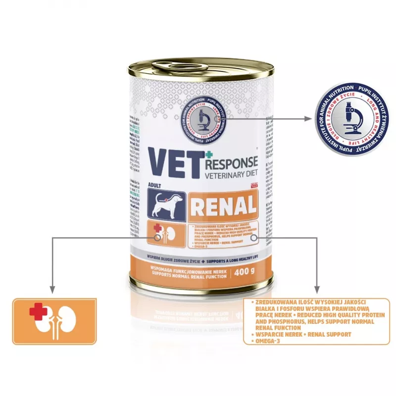 VET RESPONSE Renal - natvoer voor honden - 400 g