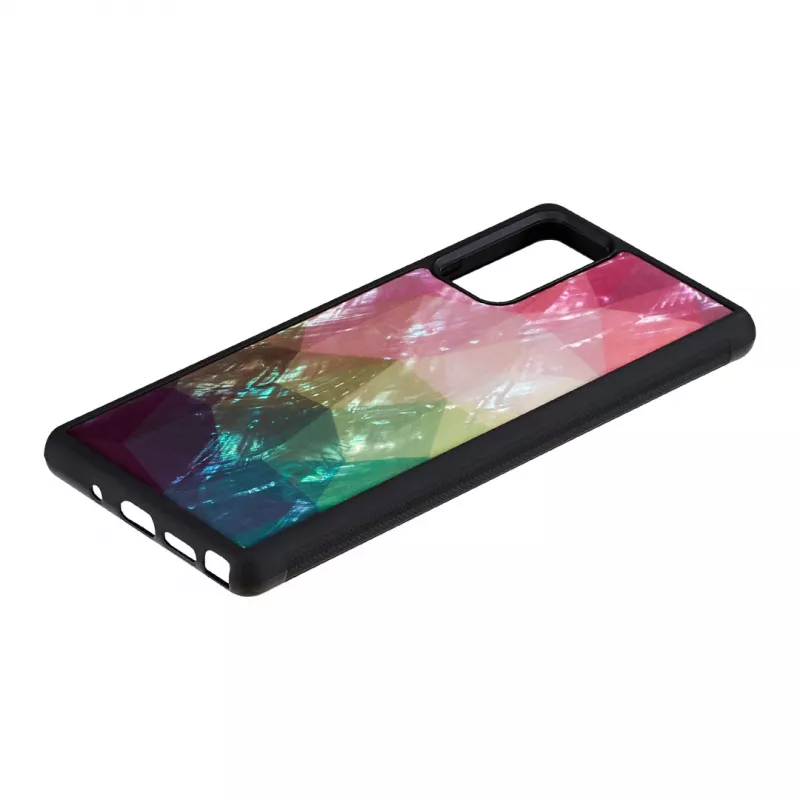 Hoesje iKins voor Samsung Galaxy Note 20 – waterbloemenmotief zwart