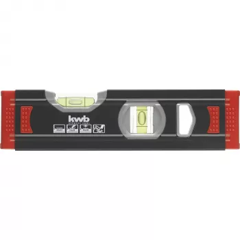 KWB aluminium mini-waterpas 20 cm (donkergrijs/rood)