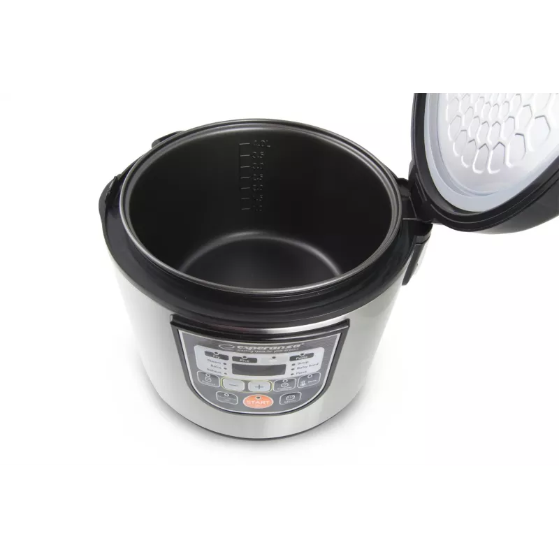 Multikoker ESPERANZA EKG011, 5 L inhoud, 860 W, zwart/rvs