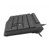 Bedrade full-size toetsenbord NATEC NAUTILUS NKL-1950 — USB, QWERTY US International, 105 toetsen, zwart