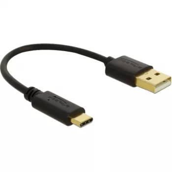 USB-oplaadkabel DeLOCK 80954 Type-A naar USB Type-C 3 A 15 cm