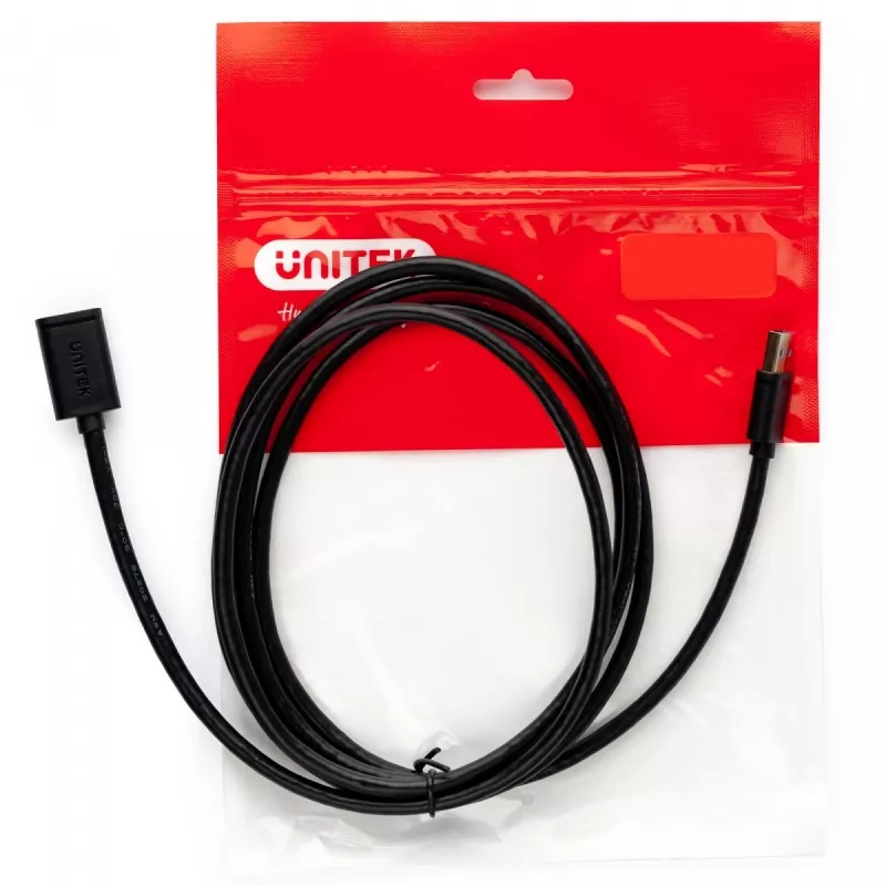 USB-kabel UNITEK Y-C447GBK 0,5m USB 2.0 zwart