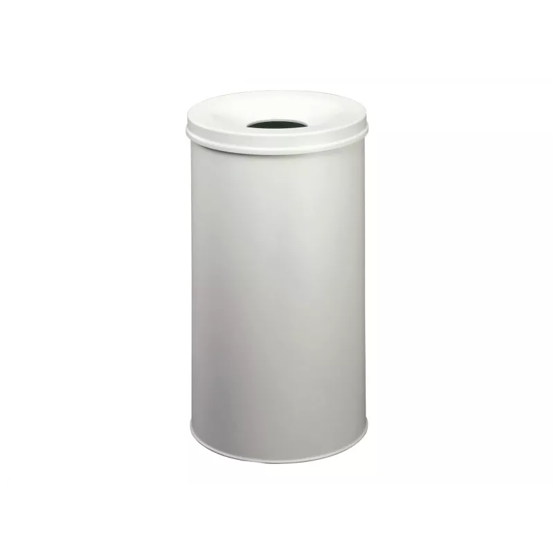 Afvalemmer Durable 330710 60L rond staal grijs