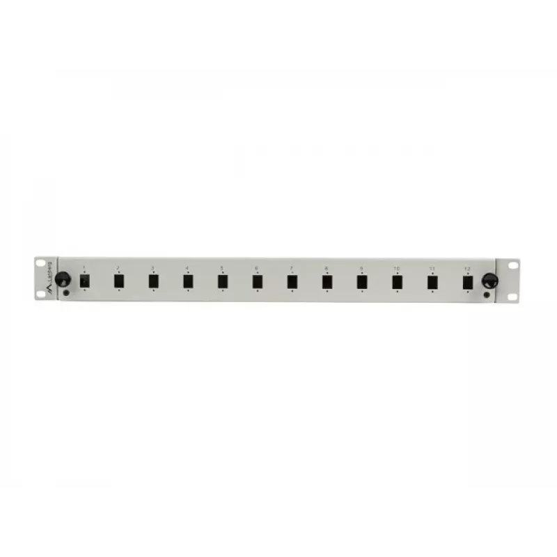 Patchpanel Lanberg FOP1-12SS-LDS grijs ABS staal 19 inch