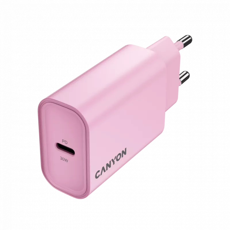 CANYON oplader OnCharge 30CL Max Power 30W 1xPD EU roze