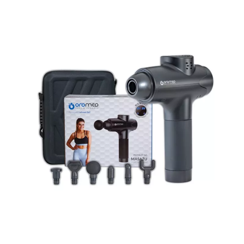 Pistoolmassageapparaat OROMED ORO-GUN PRO zwart
