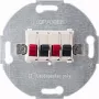 Stopcontact Merten 467014 zwart metallic rood