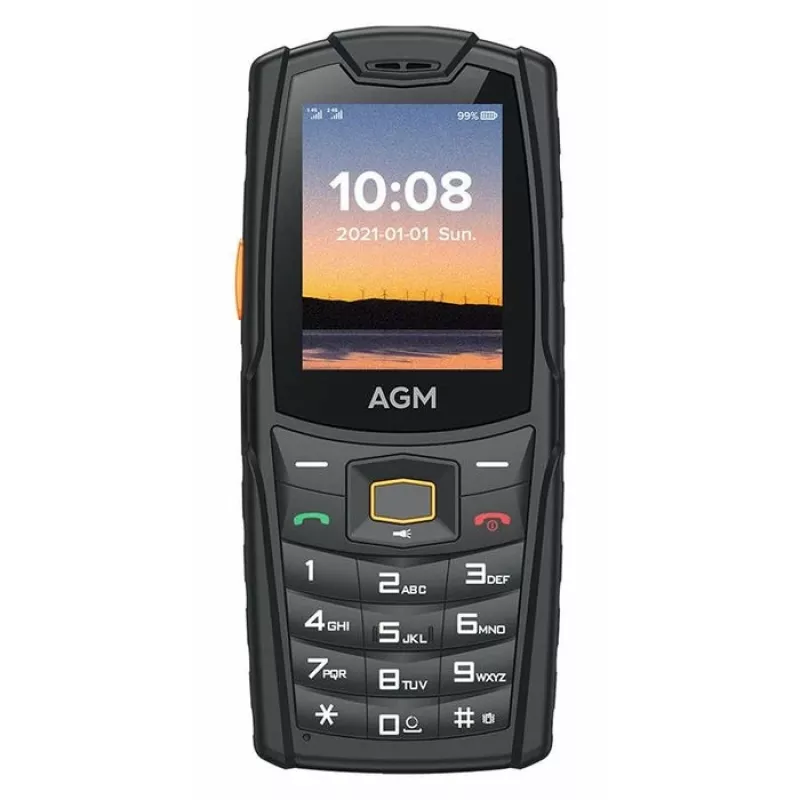 AGM M6 4G robuuste outdoor-toetsentelefoon (bar-model), IP68/IP69K, MIL-STD-810H, zonder voeding