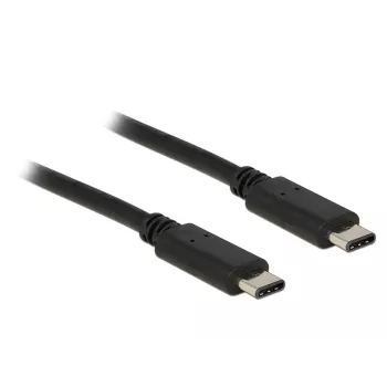 USB-kabel DeLOCK 0,5 m USB 2.0 USB C zwart