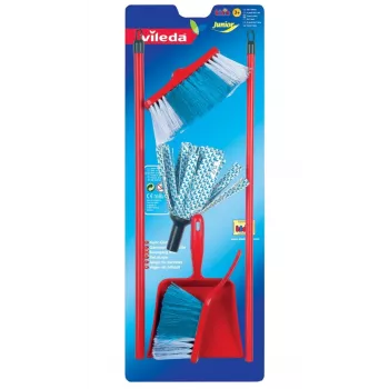 Vileda wismop met bezem en stofblik