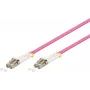 Glasvezelkabel GOOBAY LC–LC OM4 5 m, 50 µm, vollduplex, roze