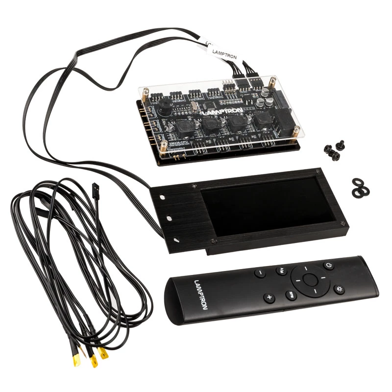 Lamptron SM436 PCI ventilator- en RGB-LED-controller, zwart