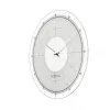 NeXtime klok 8125 Fancy Round, Ø43 cm, wand, wit/zilver
