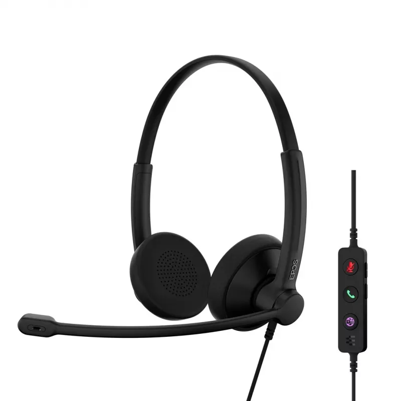 Headset EPOS IMPACT 100 UC stereo USB-C+A bekabeld lichtgewicht comfortabel