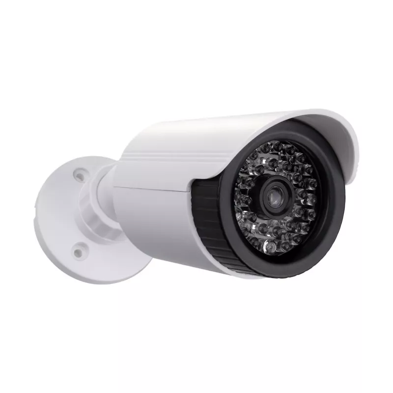 Dummy-camerabuis met IR-LED's, CEE IR1800 W — niet-functionerende bewakingsdummy