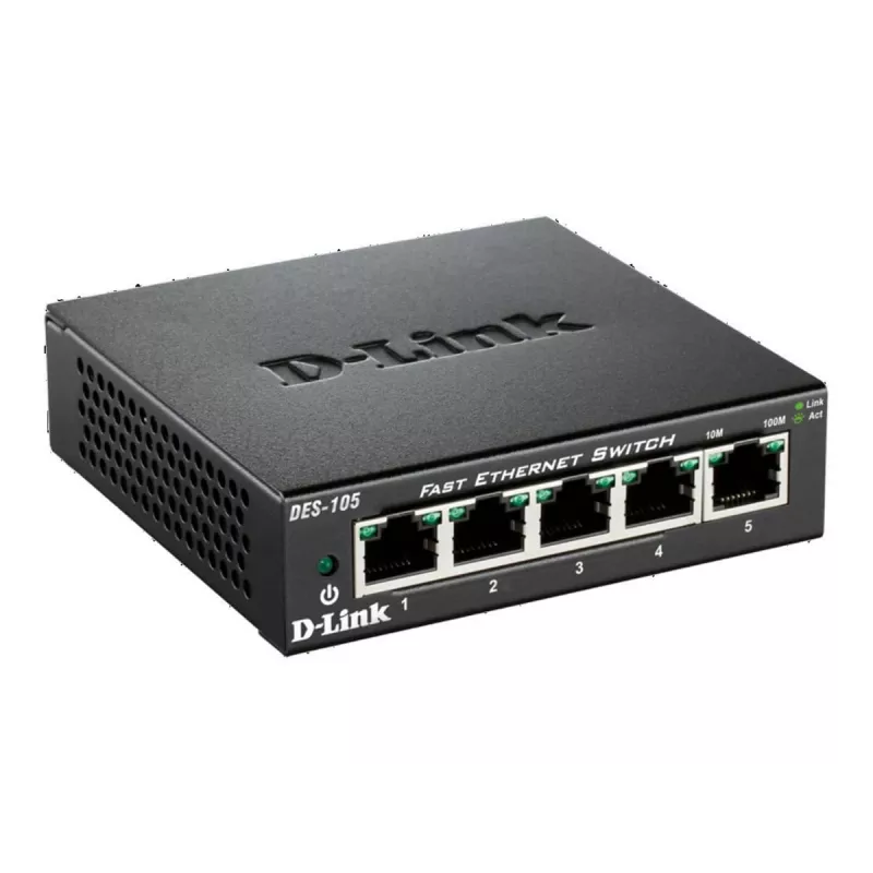 D-Link DES-105 unmanaged L2 zwart