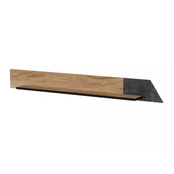 Zwevend plank cama meble OVO 1300×200×150 mm Eiken/Beton, spaanplaat, wandmontage