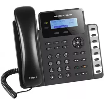 DECT-telefoon Grandstream GXP1628 — DECT-tafel-/wandtelefoon, LCD 132x48 px, handsfree, 500 contacten, RJ‑9-headset