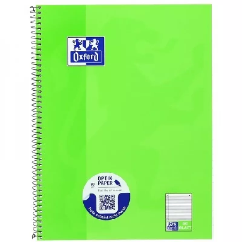 Schrift Oxford 100050357 A4 80 blad groen