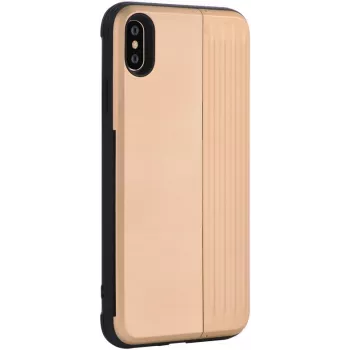 Beschermhoes Devia H-Card Series voor iPhone XS/X 5,8 inch, goud