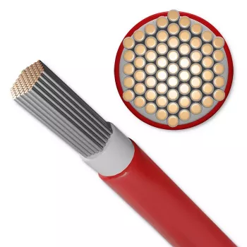 Solarkabel QOLTEC 53852 6 mm², rol van 100 m, rood
