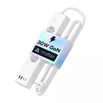 Stekkerdoos Meross MSP844 — 4 AC-stopcontacten, 2 USB-A, 2 USB-C