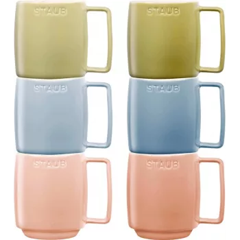Set met 6 keramische kopjes Staub meerkleurig 350 ml – 6×350 ml keramische kopjes