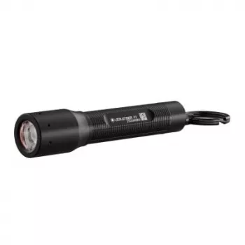 Sleutelhanger-zaklamp Ledlenser P3 zwart — compacte aluminium LED-zaklamp, AAA, tot 130 lm, IP54, 3 standen
